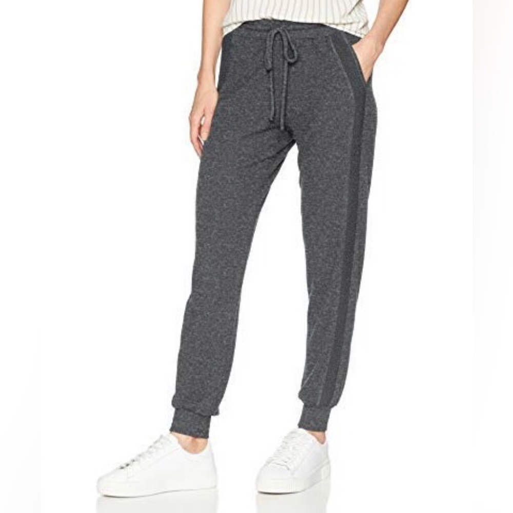 Michael Stars Women's Madison Brushed Jersey Pull on Pant in Charcoal NWT
